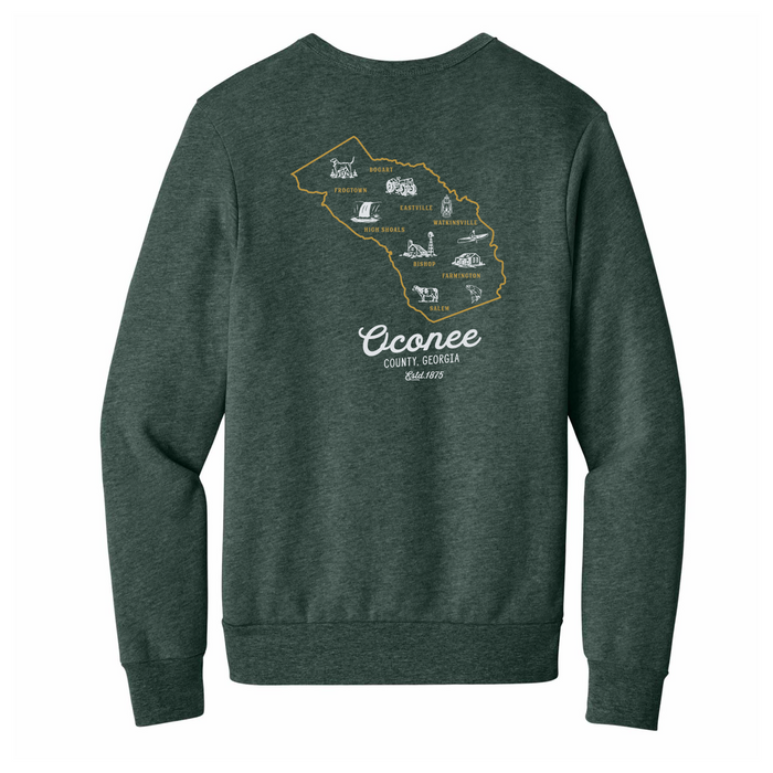 Outpost Oconee Map Sweater - Forest