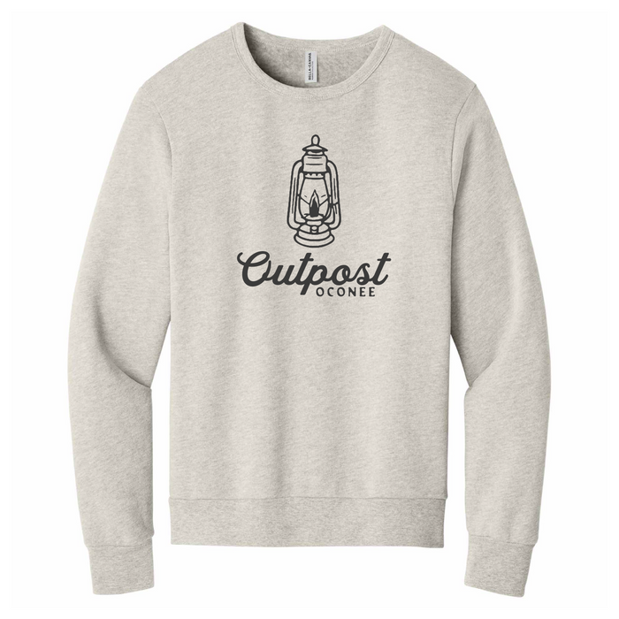 Outpost Lantern Logo Sweater - Heather Dust