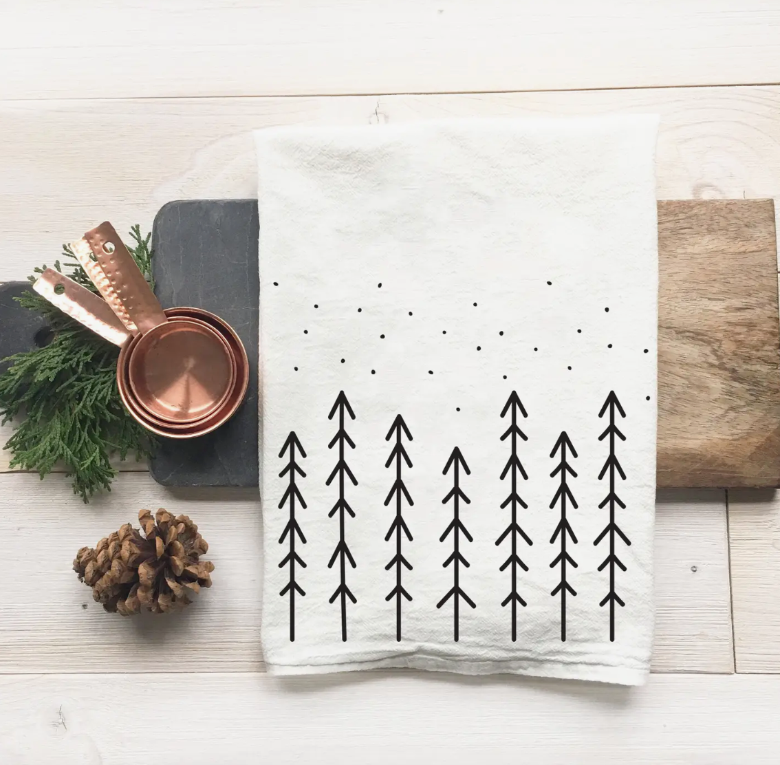 Woodland Winter Sketches Kitchen Tea Towels – To The Nines